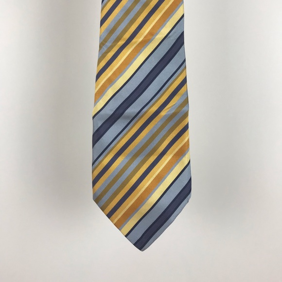 Burberry Silk necktie yellow, blue
